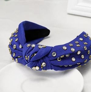 Vintage thick with Rhinestone knotted hairband hair accessories